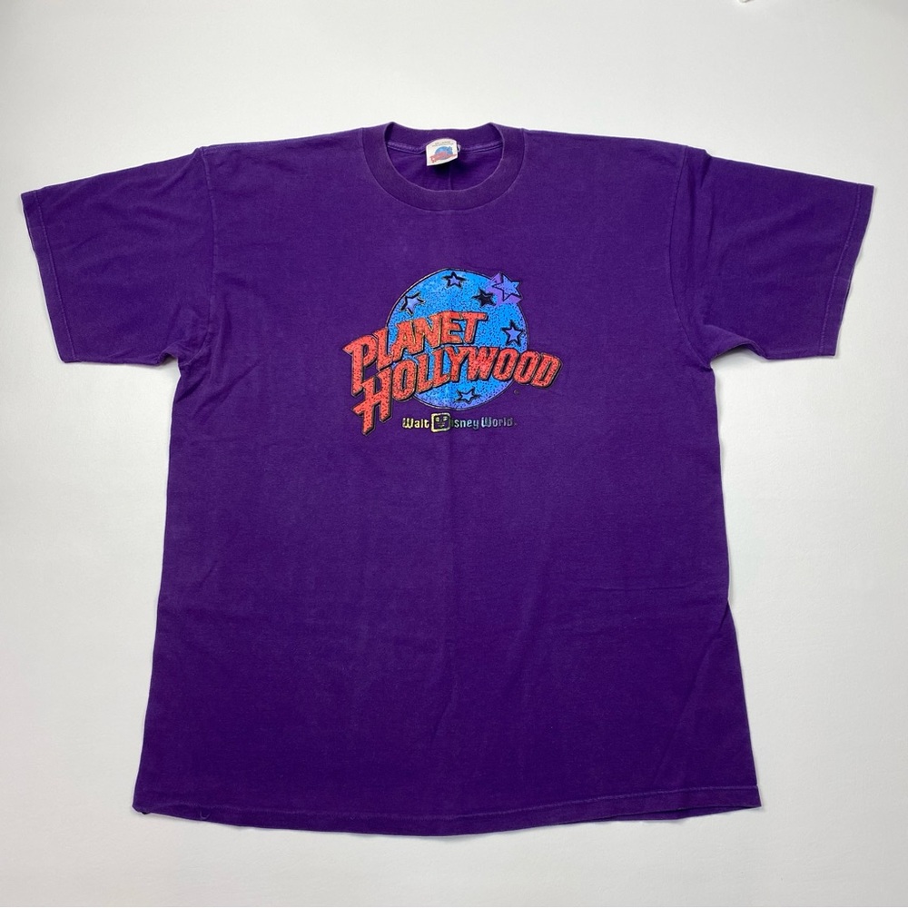 VTG 90’s Planet Hollywood Walt Disney World Short Sleeve T-Shirt Size 2XL